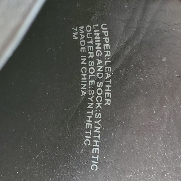 Black leather open toe booties sz 7 - Picture 6 of 7